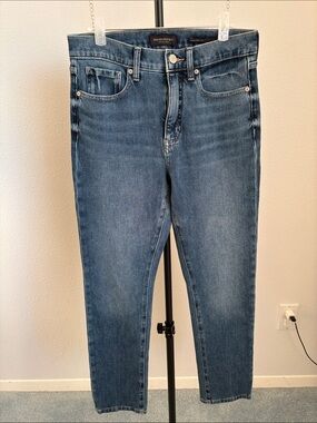 Banana Republic Straight-Leg Jeans in Medium Blue